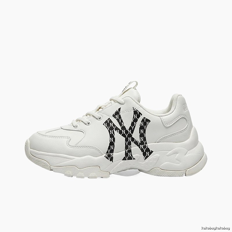 MLB retro-style white sports shoes