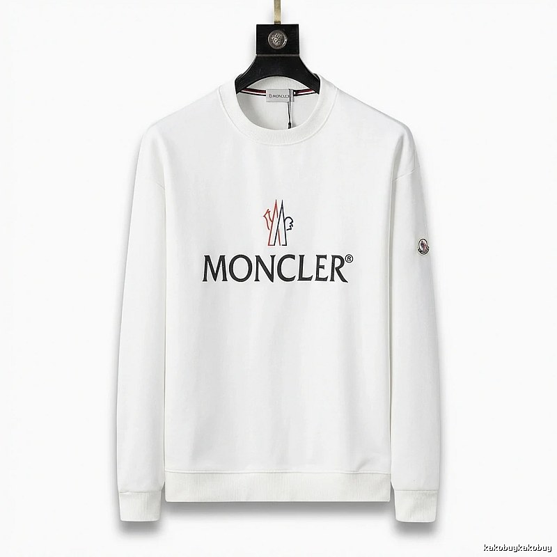 Moncler simple white sweatshirt