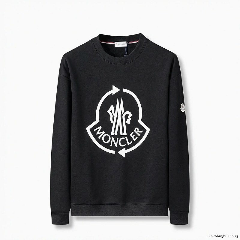Moncler's classic trendy black sweatshirt