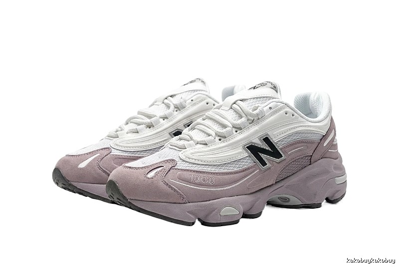 New Balance 1906 retro style pink and white shoes
