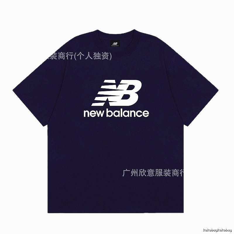 New Balance Printed Casual Navy Short-sleeve T-shirt