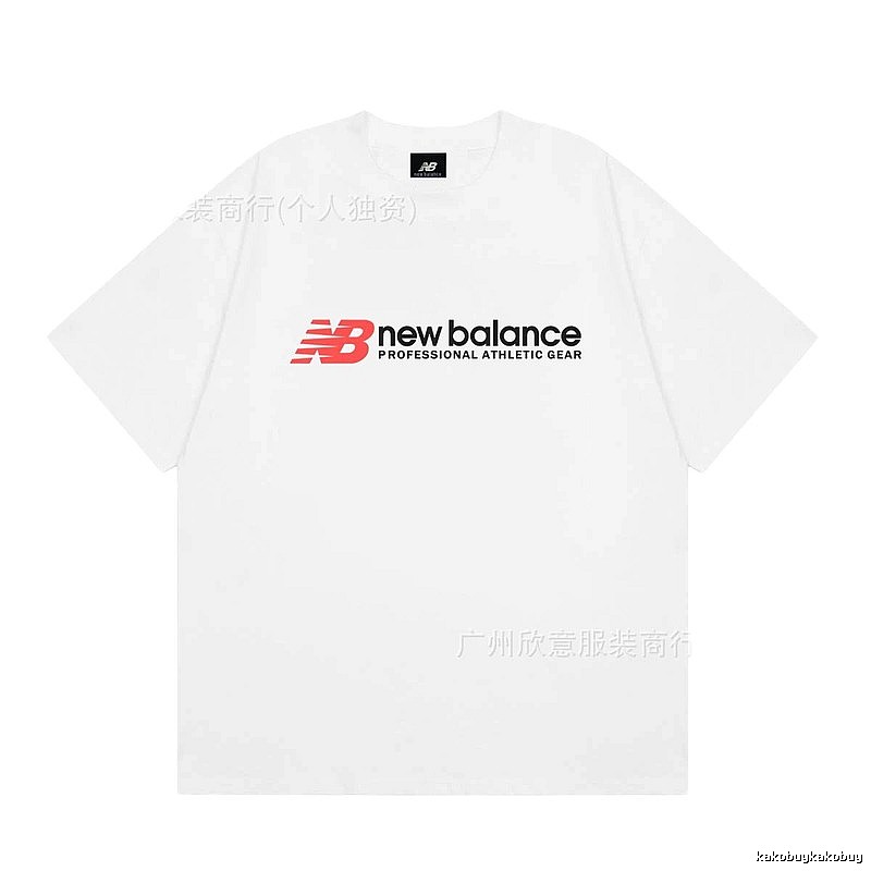 New Balance Sports Casual Style White Short-sleeve T-shirt