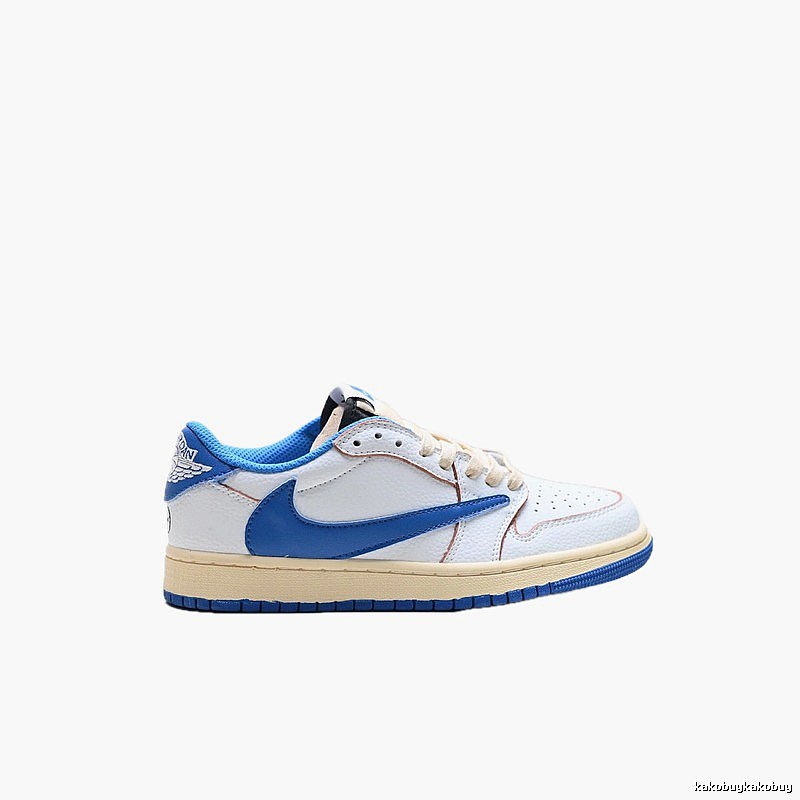 Nike Air Jordan low-top blue and white sports shoes