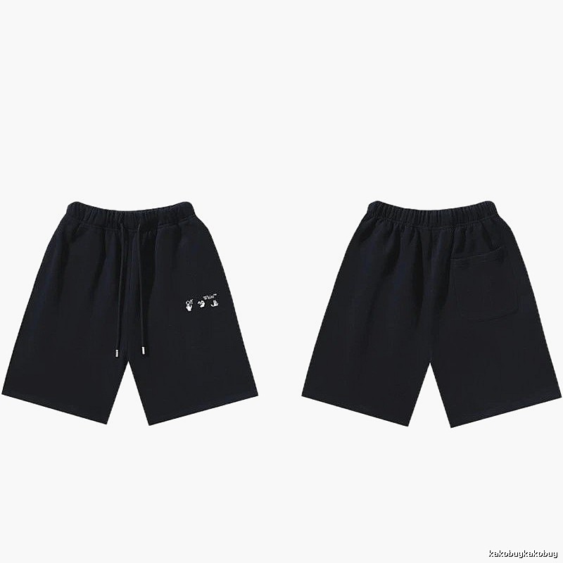 Off-White 016 Style Black Trendy and Cool Shorts