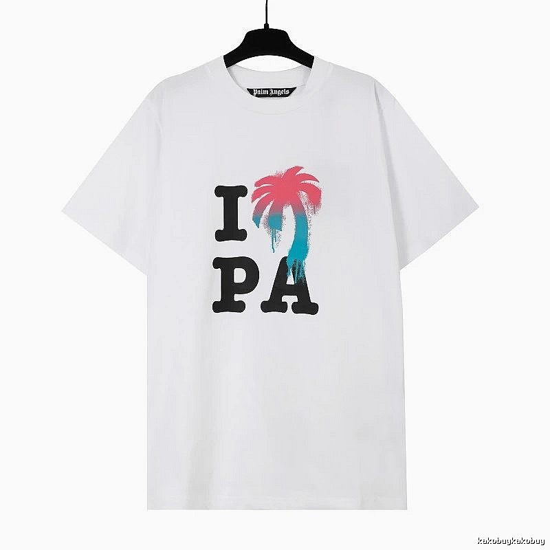Palm Angels Weekend Logo T-shirt White Palm Tree for Weekend Wear