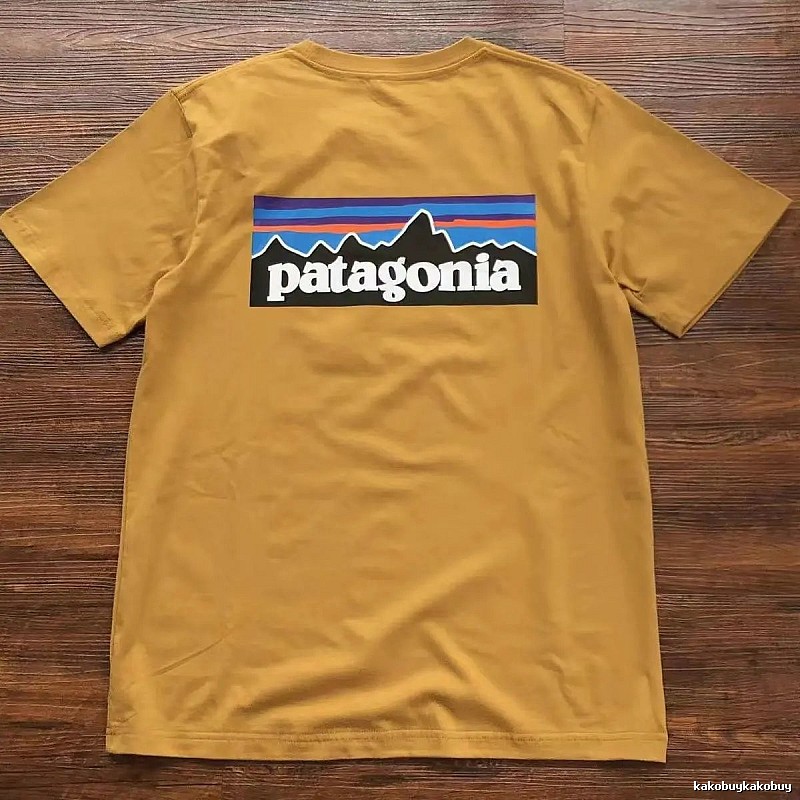 Patagonia Yellow Logo T-Shirt Weekend Wear Graphic
