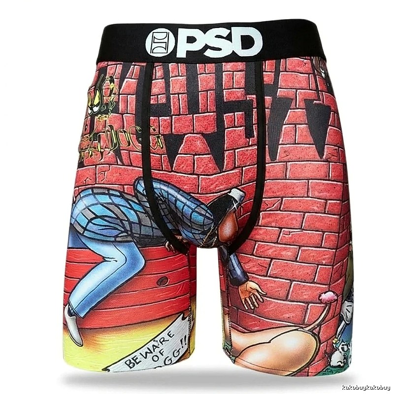 PSD graffiti-style red and black shorts