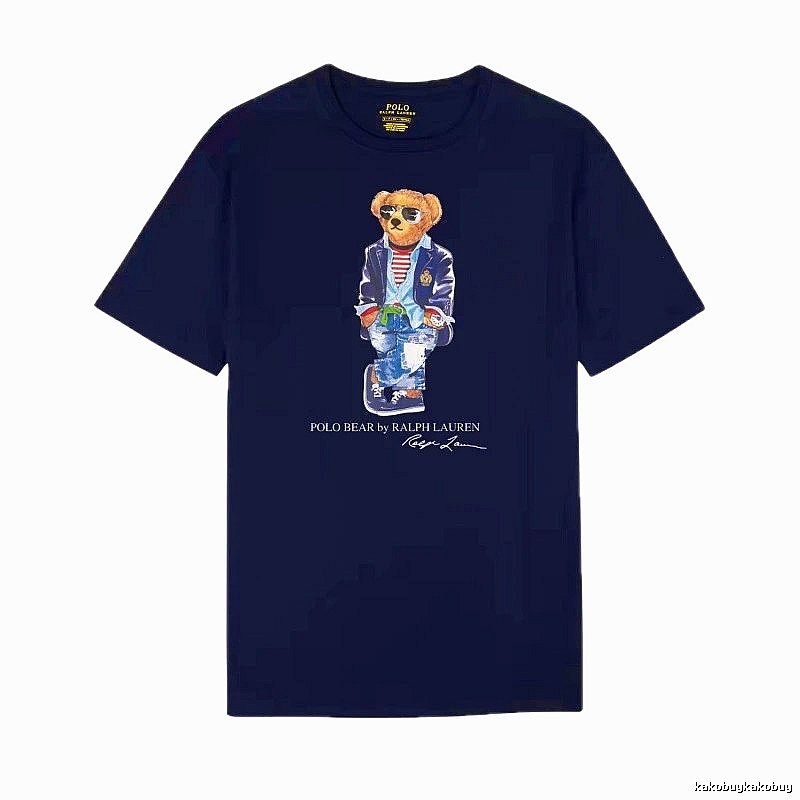 Ralph Lauren Bear Trendy Brand Royal Blue T-shirt