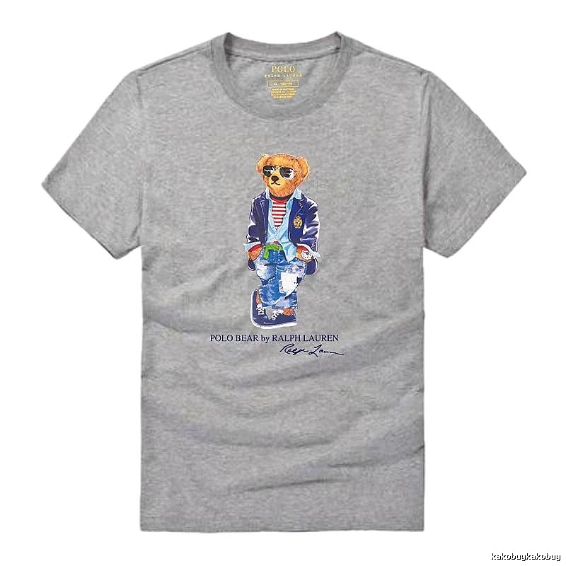Ralph Lauren Polo Bear trendy brand heather grey T-shirt