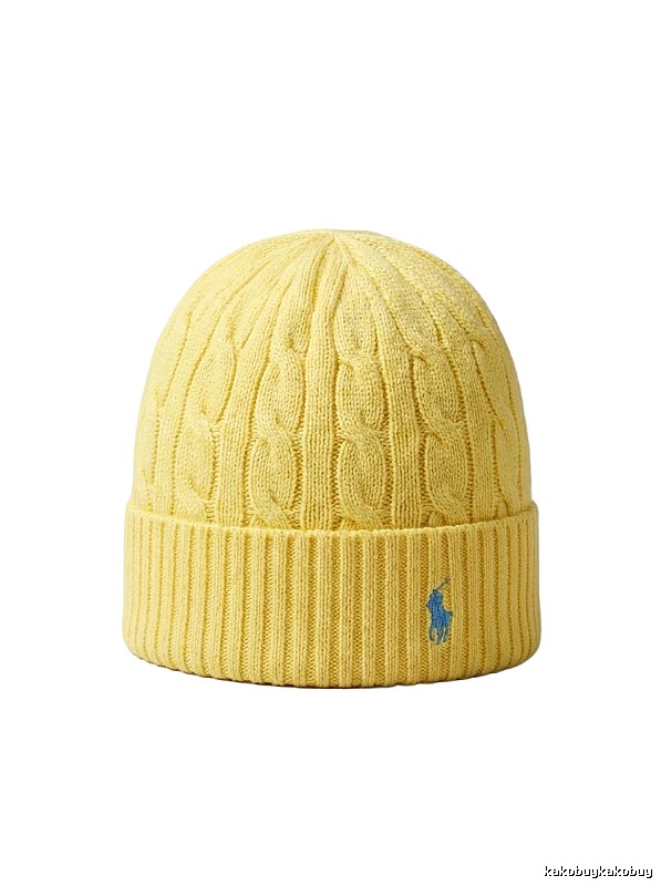 Ralph Lauren Polo Yellow Knitted Hat