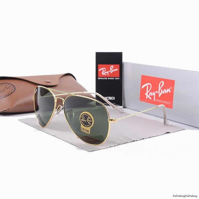 Ray-Ban Premium Style Aviator sunglasses Gold Tone Sunglasses for Minimal Outfits