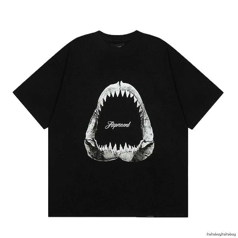 Represent Shark Jaw High Street Black Short Sleeve T-Shirt