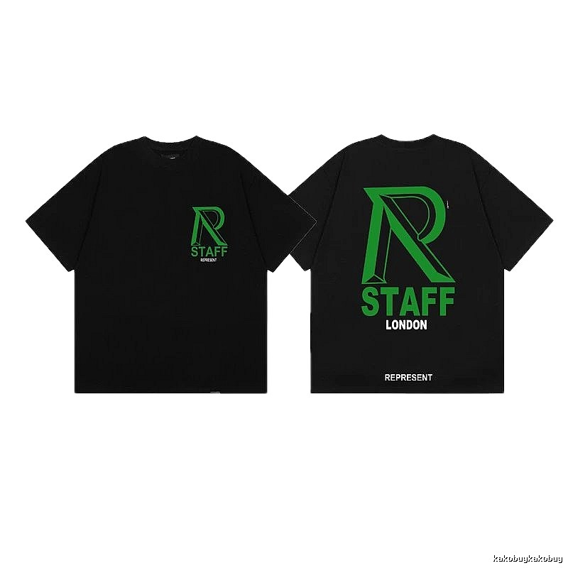 Represent STAFF High Street Black Short-sleeve T-shirt