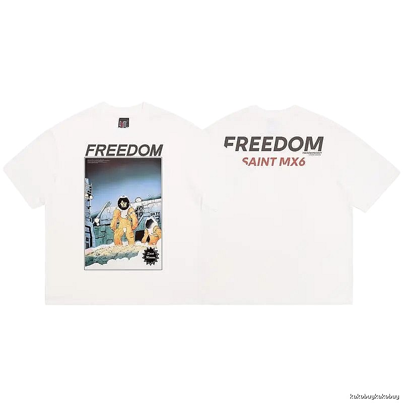 SAINT MX6 Vintage Print White T-Shirt