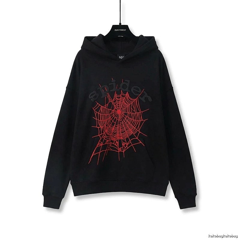 Sp5der cobweb - style black sweatshirt