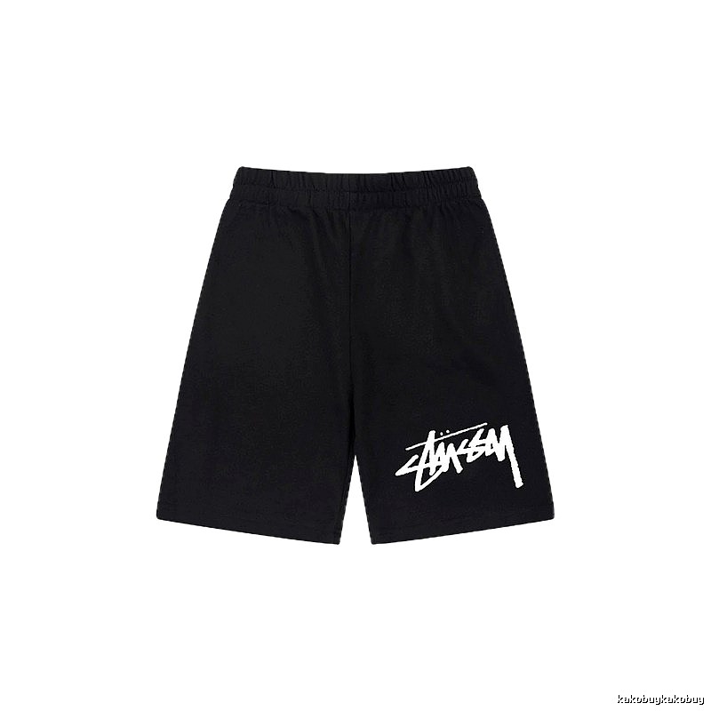 Stussy basic black shorts