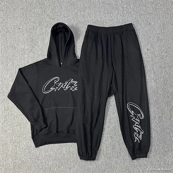Stussy Black Tracksuit Set Smart Casual Logo