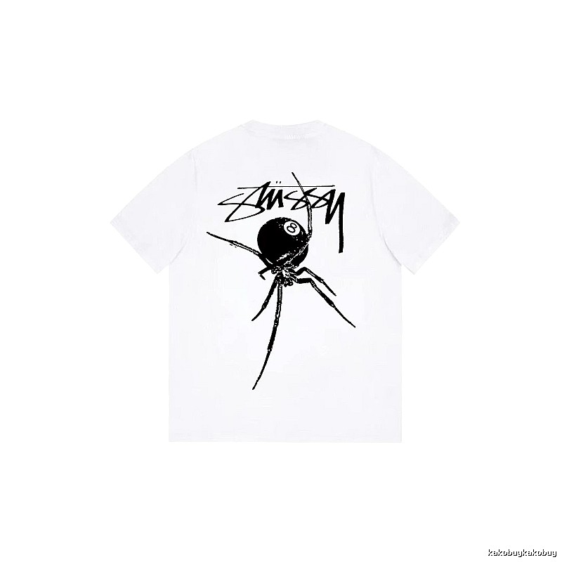 Stussy Easy Match Graphic T-shirt Black White Stussy for Everyday Use