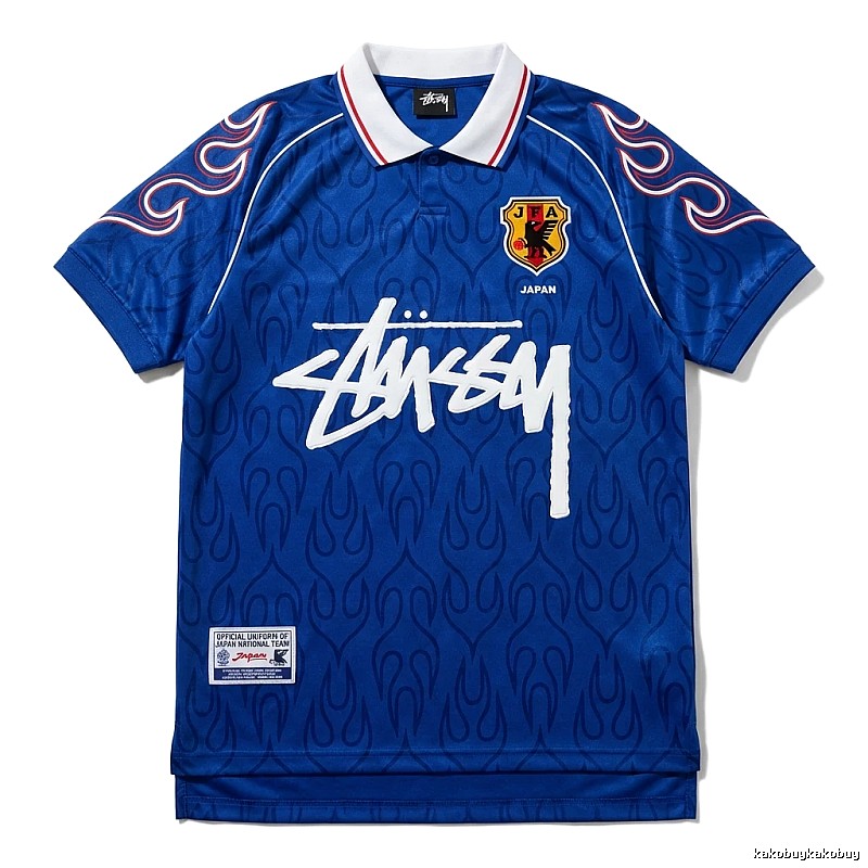 Stussy Flame Wind Blue Jersey