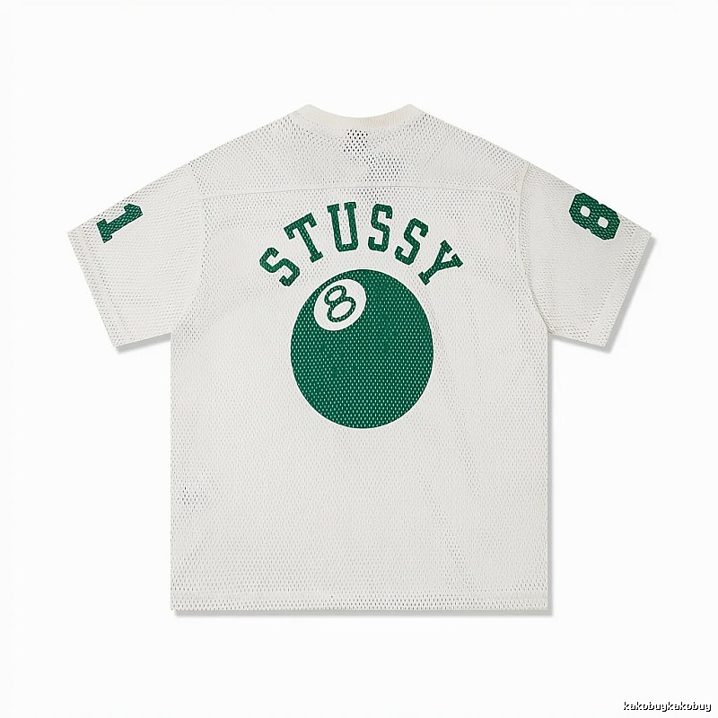 Stussy No.8 Ball White Trendy T-shirt