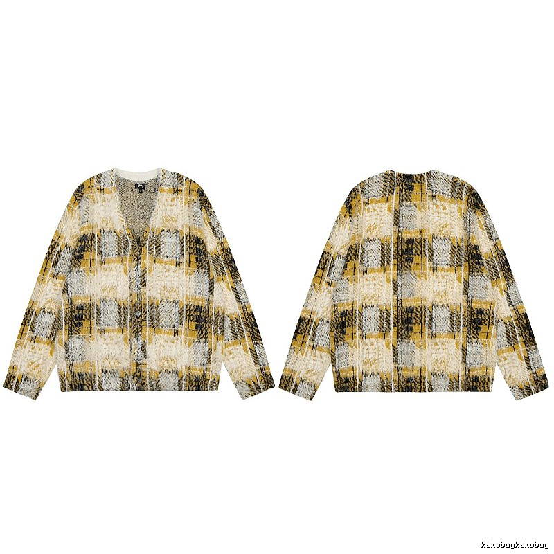 Stussy Yellow Swirl Graphic SweatShirt Warm Weather