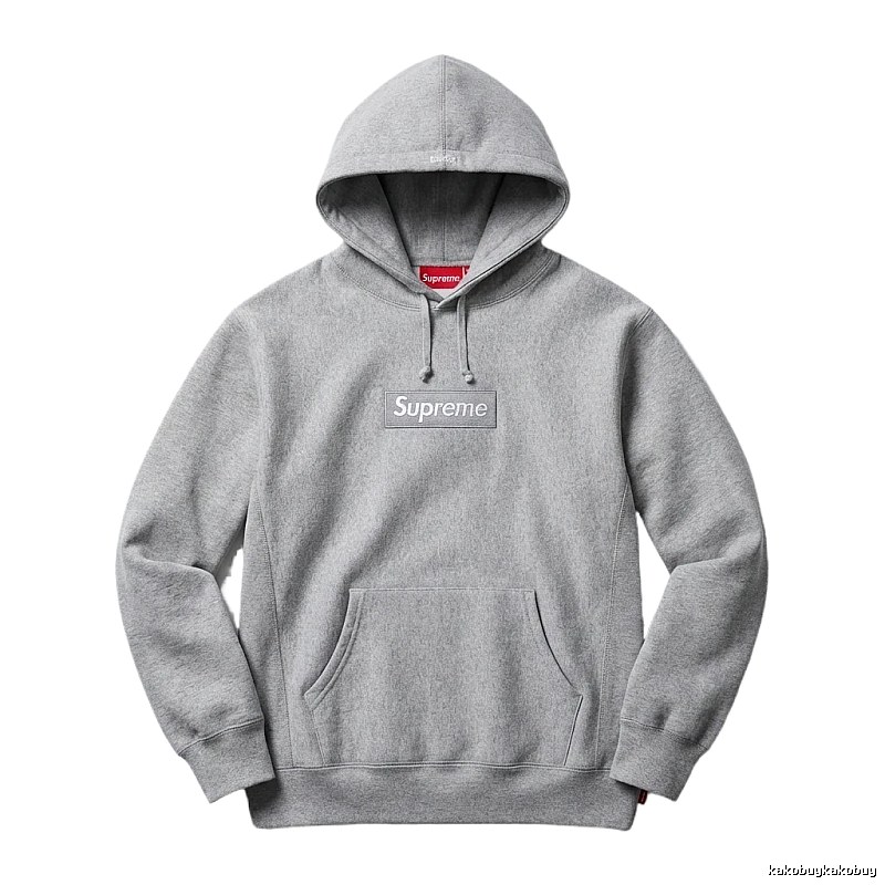 Supreme basic grey hoodie