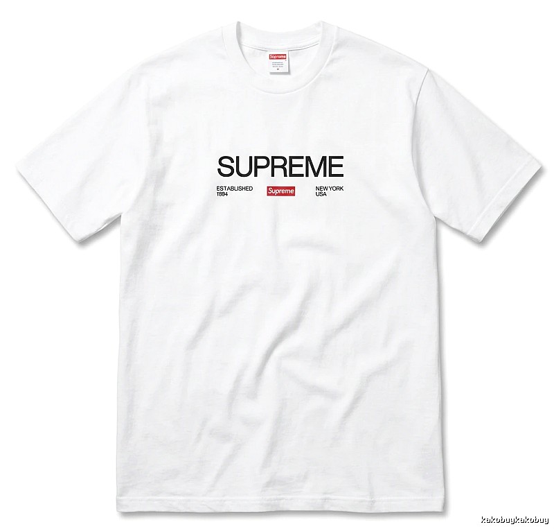Supreme basic simple white T-shirt