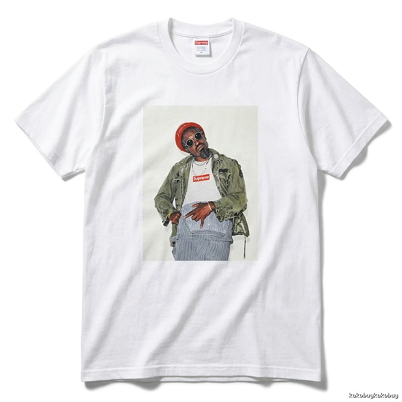 Supreme character print style white T-shirt
