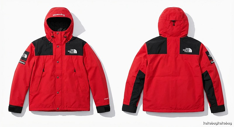 Supreme co-branded red windbreaker