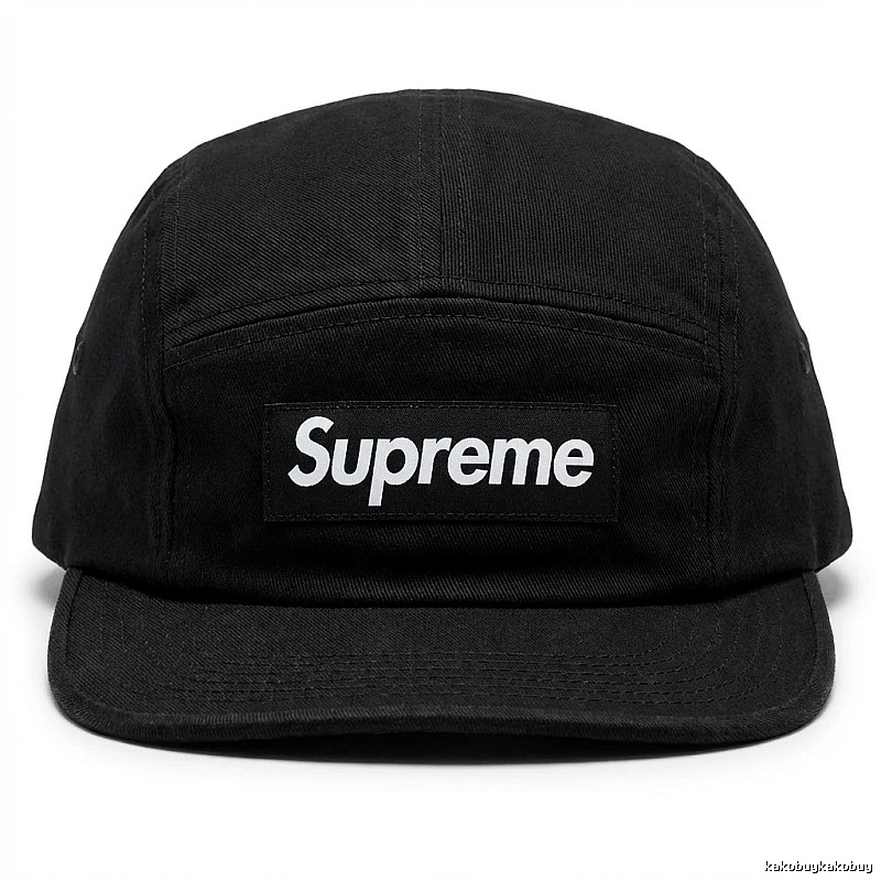 Supreme minimalist style black hat