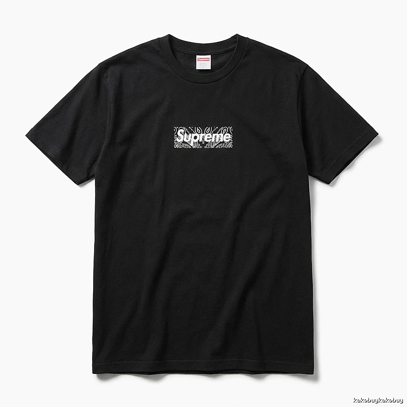 Supreme - printed trendy black T - shirt