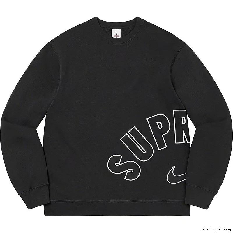 Supreme Resort Logo hoodie Gray Red Oversized with Premium Look