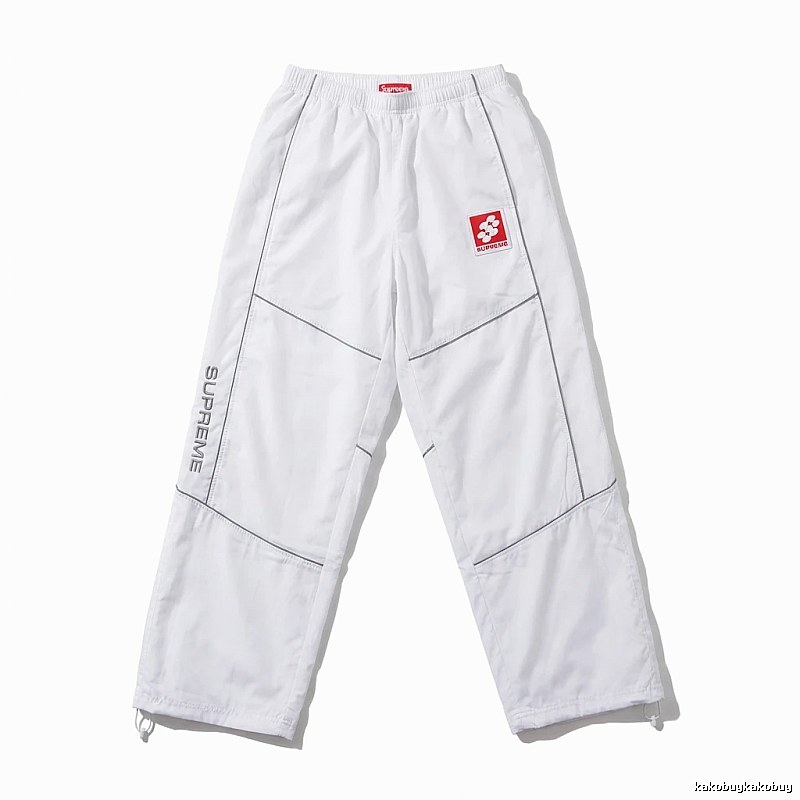Supreme sporty white long trousers