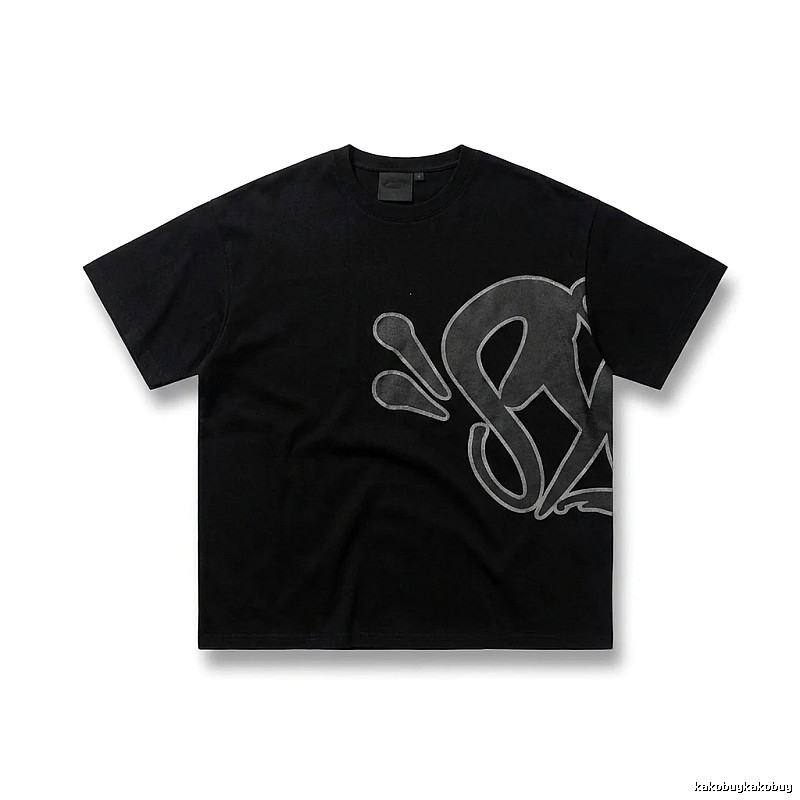 SynaWorld Trendy Black T-shirt