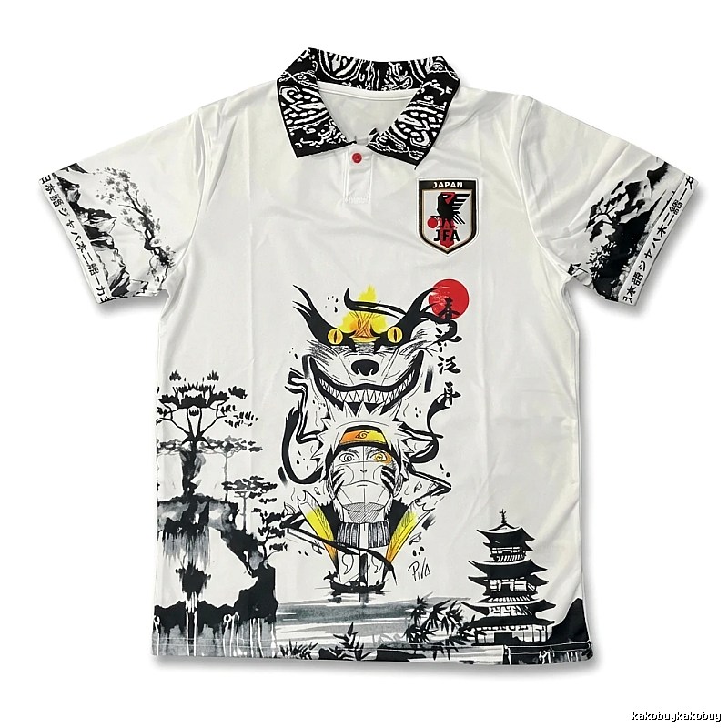 Tokyo Ghoul Black and White Short-sleeved Shirt with a Japanese Style
