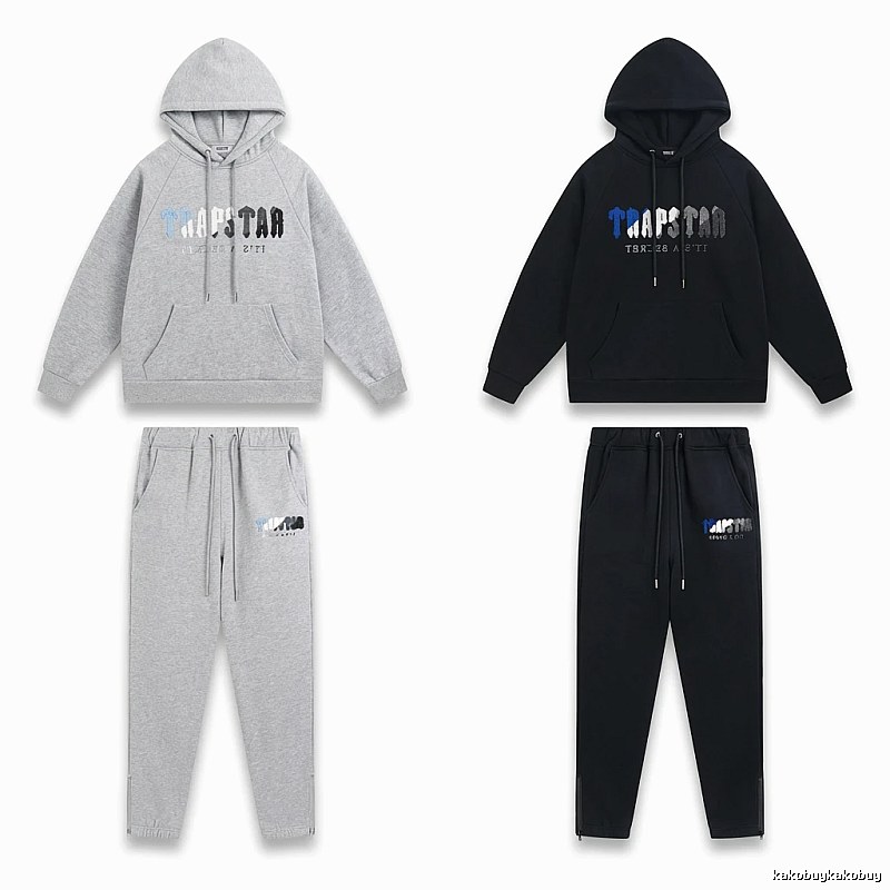 Trapstar Casual Style Grey-Black Suit