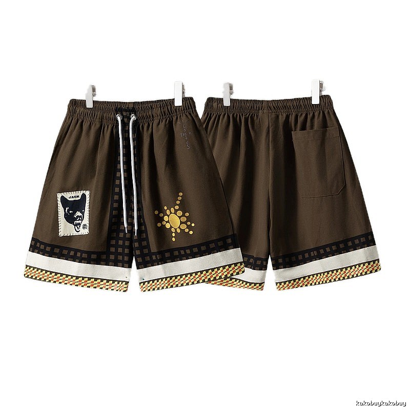 Travis Scott Cactus Jack American Retro Brown Shorts