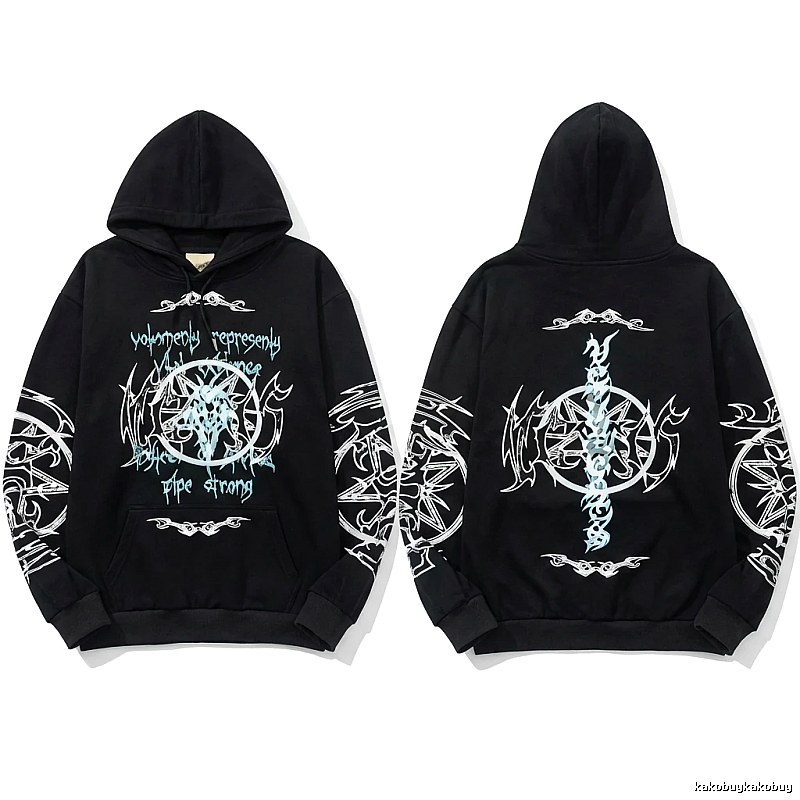 Vetements dark style black sweatshirt