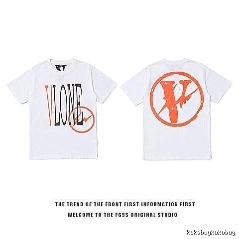 Vlone Logo Detail Logo T-shirt Black Purple Vlone with Functional Detail